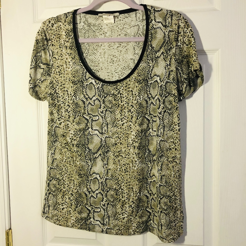 Gerard Darel Snake Skin Print Top